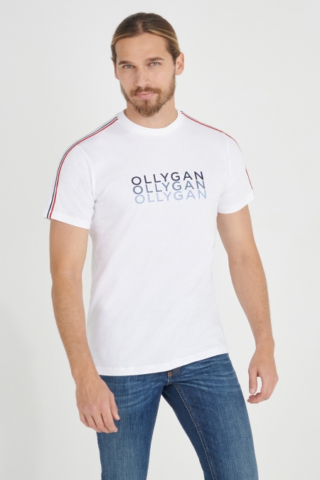 T-shirt droit OLLYGAN sérigraphié