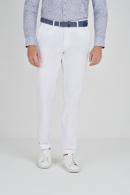 Pantalon chino blanc Galen