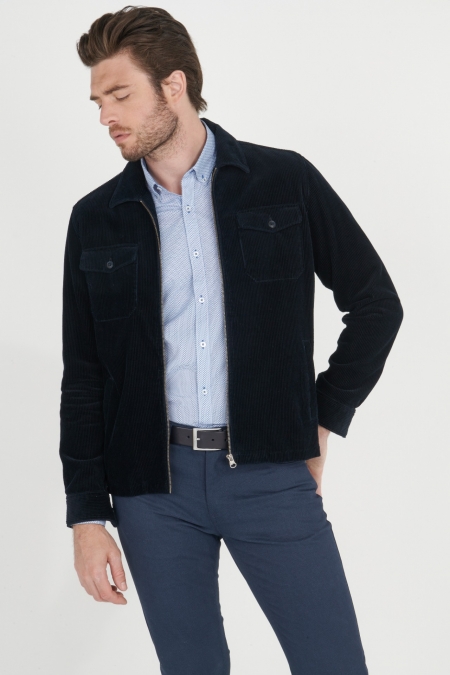 Veste casual velours Andres