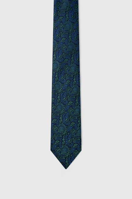 Cravate en soie à motifs Paisley