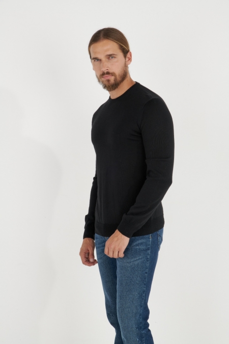 Pull col rond basique