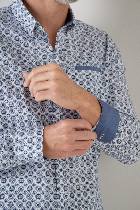 chemise motifs provençaux 